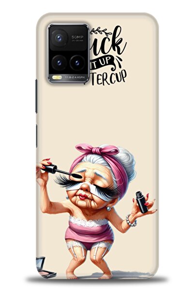 Rulet Aksesuar Vivo Y33S Compatible Hd Printed Silicone Case + Ceramic Screen...