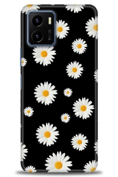 Rulet Aksesuar جراب سيليكون متوافق مع هاتف Vivo Y15S HD مطبوع + واقي شاشة سير...