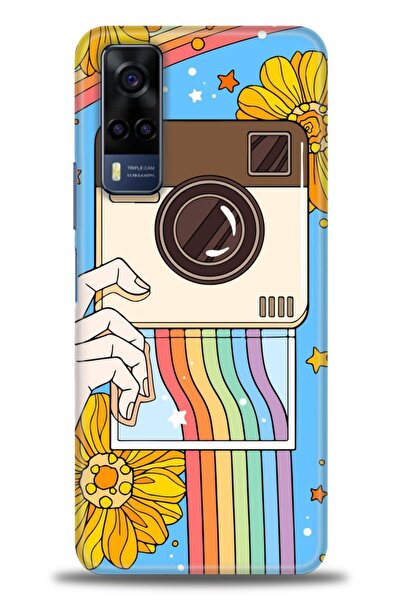 Rulet Aksesuar Vivo Y53S Compatible Hd Printed Silicone Case + Ceramic Screen...