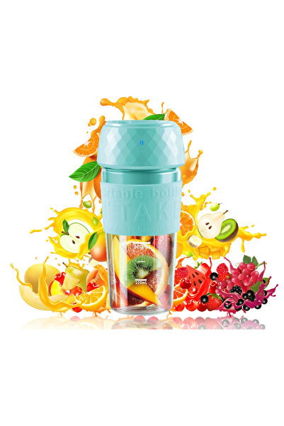 LikeSmart Mini Blender Electric de Sticla, "LikeSmart MixJuice", Portabil, Silentios, Multifunctional, Compact