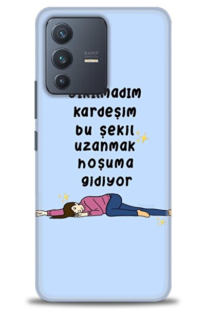 Rulet Aksesuar حافظة سيليكون متوافقة مع هاتف Vivo V23 5G HD مطبوع + واقي شاشة...