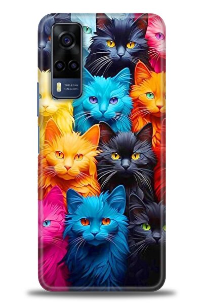 Rulet Aksesuar Vivo Y53S Compatible Hd Printed Silicone Case + Ceramic Screen...