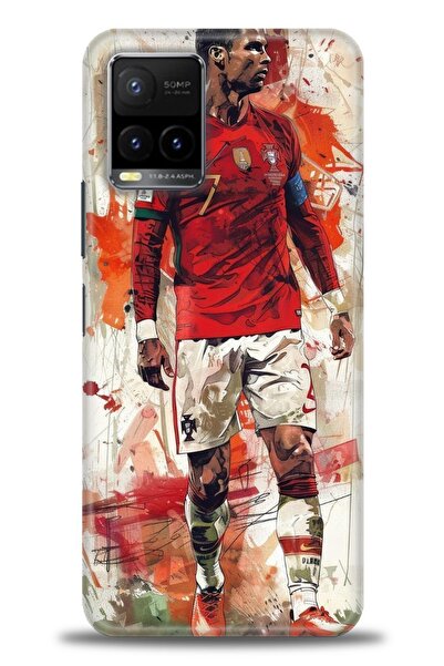 Rulet Aksesuar Vivo Y21S Compatible Hd Printed Silicone Case + Ceramic Screen...