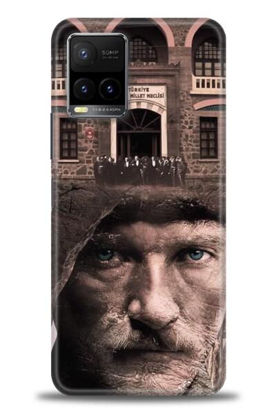 Rulet Aksesuar Vivo Y21S Compatible Hd Printed Silicone Case + Ceramic Screen...