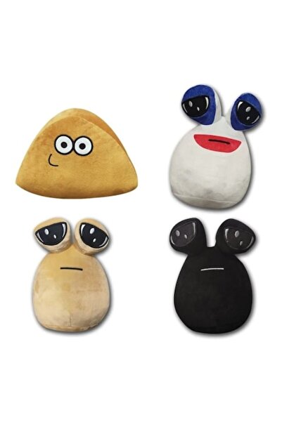 Apawwa Set 4 jucării de pluș, Pou, multicolor, 21 cm