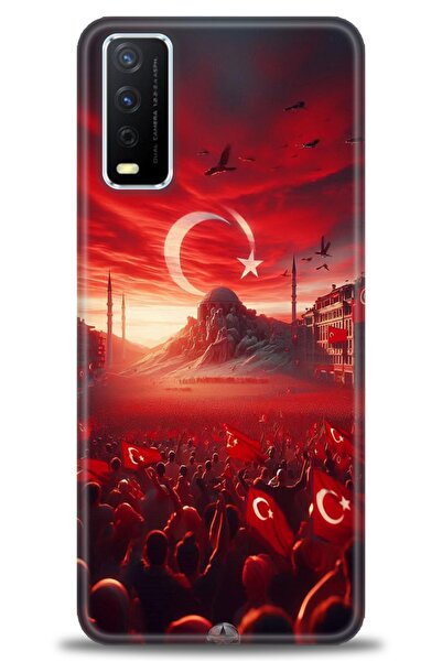 Rulet Aksesuar Vivo Y11S Compatible Hd Printed Silicone Case + Ceramic Screen...