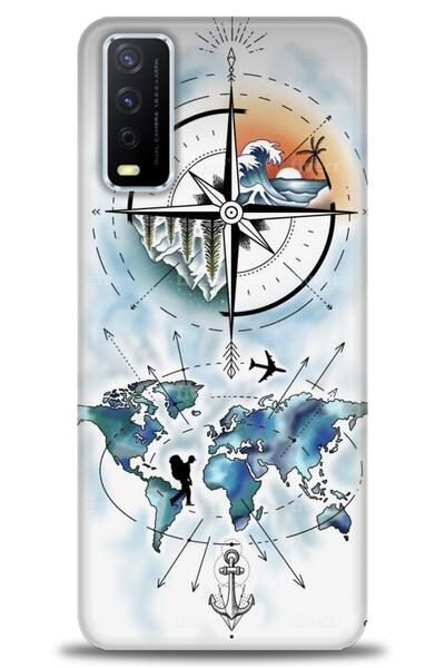 Rulet Aksesuar Vivo Y11S Compatible Hd Printed Silicone Case + Ceramic Screen...