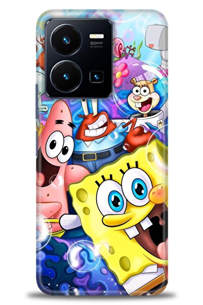 Rulet Aksesuar Vivo Y22S Compatible Hd Printed Silicone Case + Ceramic Screen...