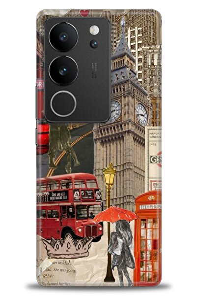 kılıfevreni غطاء حماية متوافق مع هاتف Vivo V29 5G A+ Plus HD مطبوع - غطاء سيل...