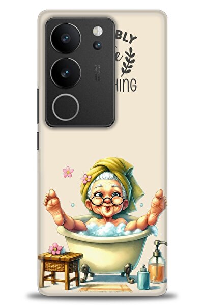 Rulet Aksesuar حافظة سيليكون متوافقة مع هاتف Vivo V29 5G HD مطبوع + واقي شاشة...