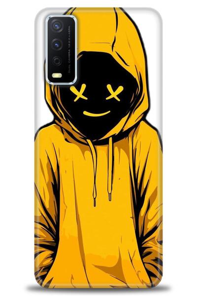 Rulet Aksesuar جراب سيليكون متوافق مع هاتف Vivo Y11S HD مطبوع + واقي شاشة سير...