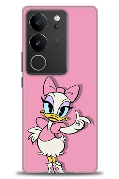 Rulet Aksesuar غطاء حماية من السيليكون متوافق مع هاتف Vivo V29 5G HD مطبوع + ...