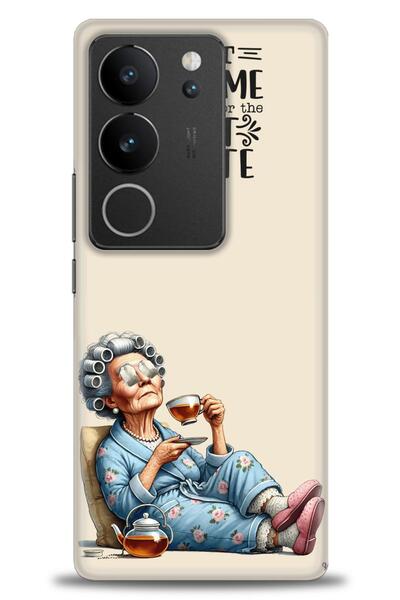 Rulet Aksesuar حافظة سيليكون متوافقة مع هاتف Vivo V29 5G HD مطبوع + واقي شاشة...