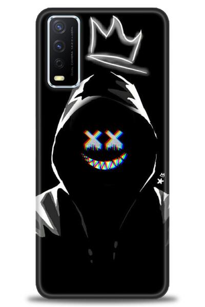 Rulet Aksesuar جراب سيليكون متوافق مع هاتف Vivo Y11S HD مطبوع + واقي شاشة سير...