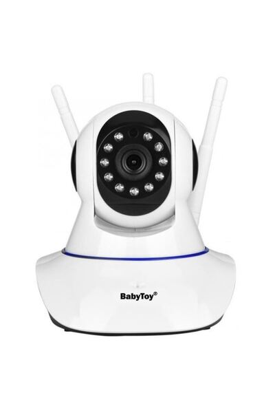 BabyToy Camera de supraveghere IP WIFI iC-01 3MP FullHD, Conectare Telefon / PC, Night vision, Rotir