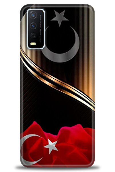 Rulet Aksesuar Vivo Y20S Compatible Hd Printed Silicone Case + Ceramic Screen...