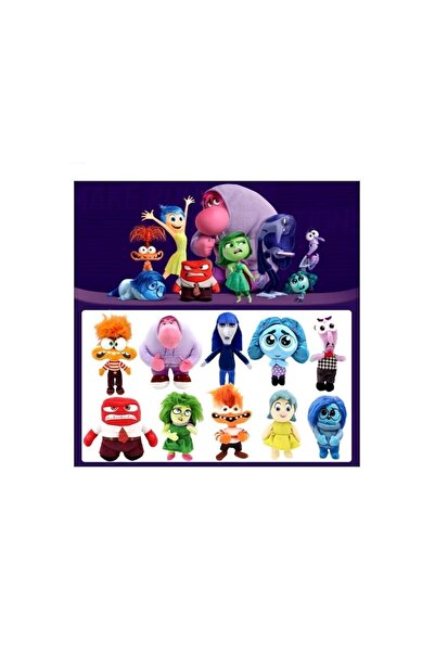 OEM Set 10 Plush Mascots, Emotions, Inside Out, Multicolor, 30 cm - 40 cm