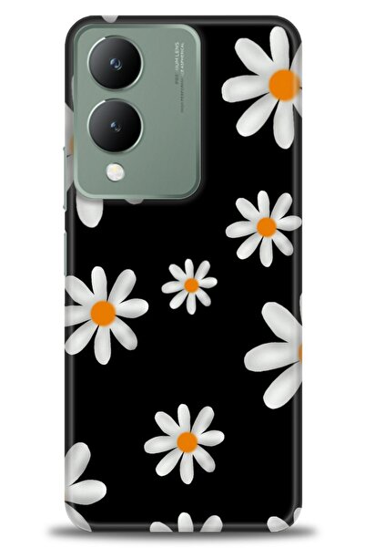 Rulet Aksesuar جراب سيليكون متوافق مع هاتف Vivo Y17S HD مطبوع + واقي شاشة سير...