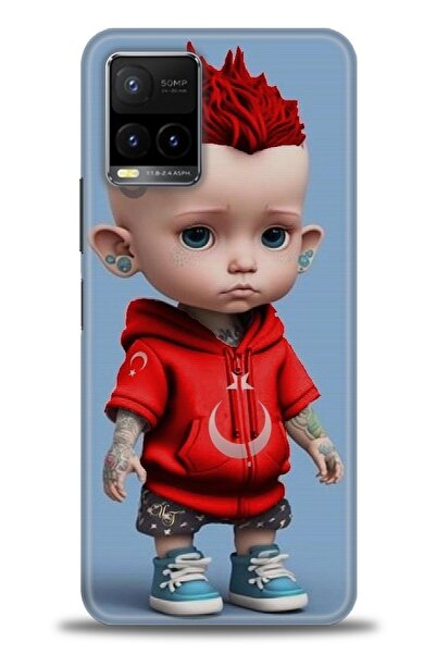 Rulet Aksesuar Vivo Y32 Compatible Hd Printed Silicone Case + Ceramic Screen ...