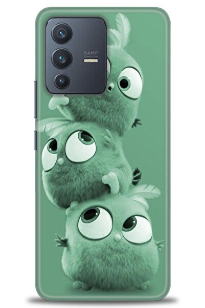 Rulet Aksesuar حافظة سيليكون متوافقة مع هاتف Vivo V23 5G HD مطبوع + واقي شاشة...