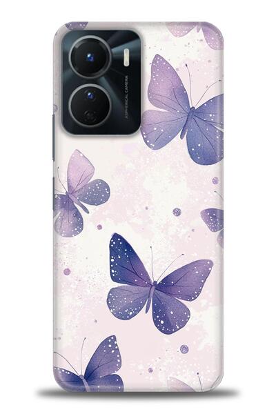 Rulet Aksesuar جراب سيليكون متوافق مع هاتف Vivo Y16 HD مطبوع + واقي شاشة سيرا...