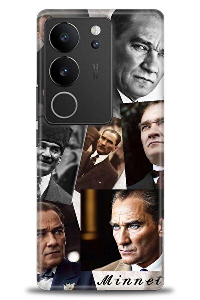 Rulet Aksesuar حافظة سيليكون متوافقة مع هاتف Vivo V29 5G HD مطبوع + واقي شاشة...