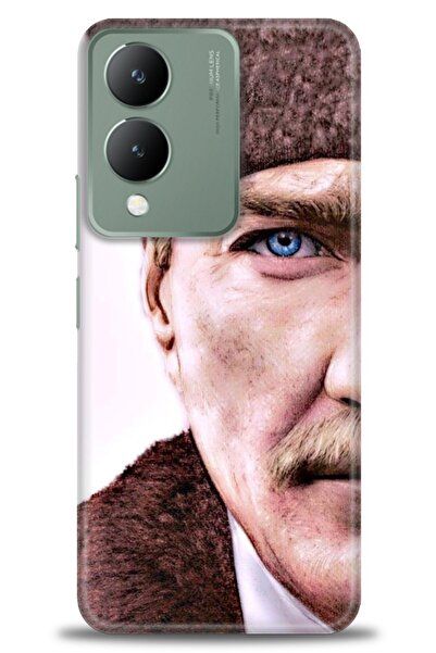 Rulet Aksesuar حافظة سيليكون متوافقة مع هاتف Vivo Y17S HD مطبوع + واقي شاشة م...