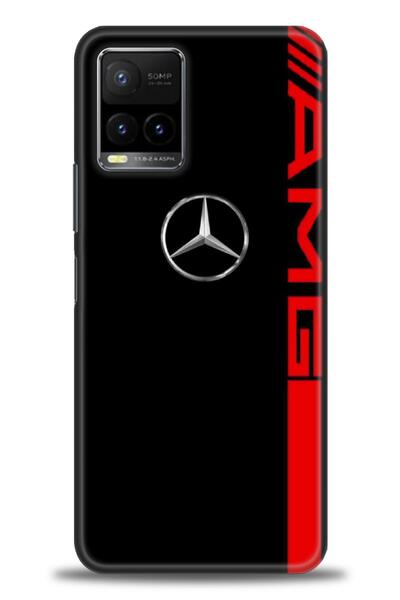 Rulet Aksesuar جراب سيليكون متوافق مع هاتف Vivo Y33S HD مطبوع + واقي شاشة سير...