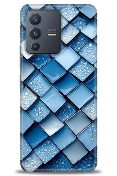 Rulet Aksesuar حافظة سيليكون متوافقة مع هاتف Vivo V23 5G HD مطبوع + واقي شاشة...