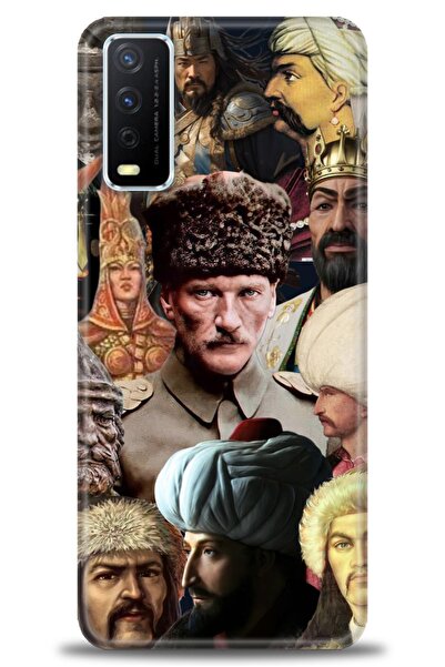 Rulet Aksesuar Vivo Y20S Compatible Hd Printed Silicone Case + Ceramic Screen...