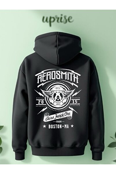 Vordevia سويت شيرت كبير الحجم مصنوع من القطن المطبوع بثلاث خيوط من إيروسميث