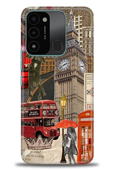 kılıfevreni غطاء متوافق مع هاتف Tecno Spark 8C A+ Plus HD مطبوع - غطاء من الس...