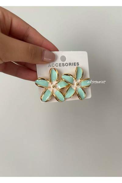 aksesuaris Hawaii Çiçek Kadın Küpe