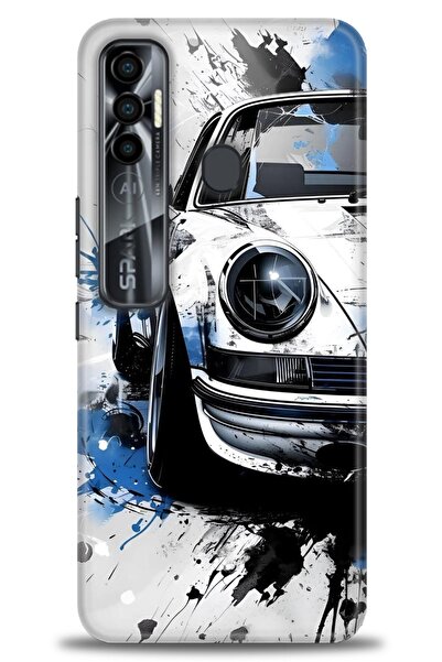 kılıfevreni غطاء متوافق مع هاتف Tecno Spark 7 Pro A+ Plus غطاء HD مطبوع - غطا...