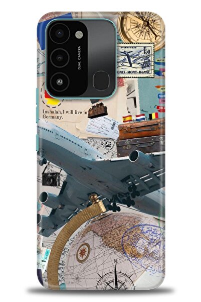 kılıfevreni غطاء متوافق مع هاتف Tecno Spark 8C A+ Plus HD مطبوع - غطاء من الس...