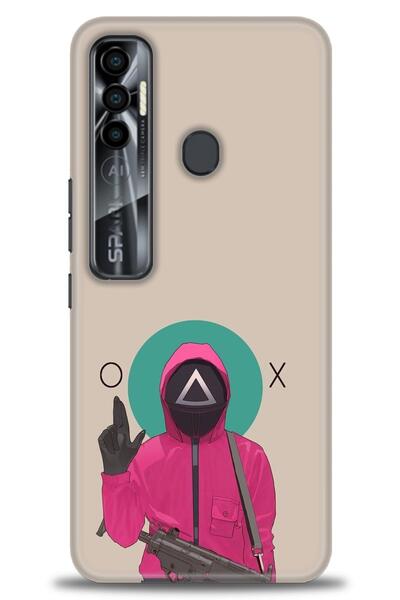 kılıfevreni غطاء متوافق مع هاتف Tecno Spark 7 Pro A+ Plus غطاء HD مطبوع - غطا...