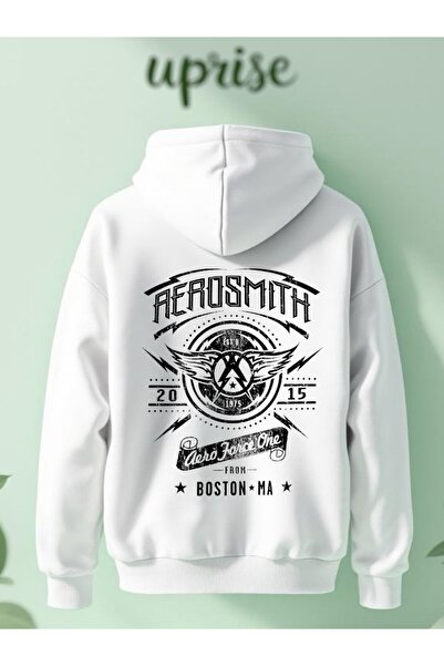 Vordevia سويت شيرت كبير الحجم مصنوع من القطن المطبوع بثلاث خيوط من إيروسميث