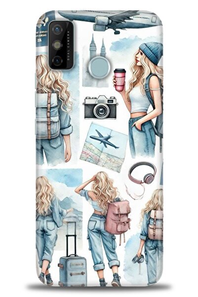 kılıfevreni غطاء متوافق مع هاتف Tecno Spark 6 Go A+ Plus غطاء HD مطبوع - غطاء...