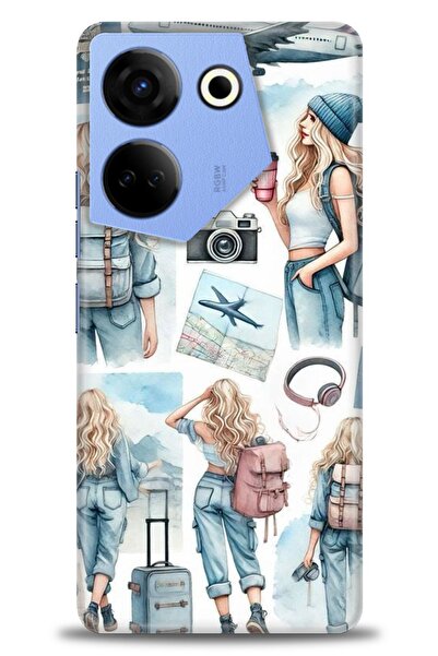 kılıfevreni حافظة تكنو كامون 20 برو 4G متوافقة مع A+ بلس + واقي شاشة سيراميك ...