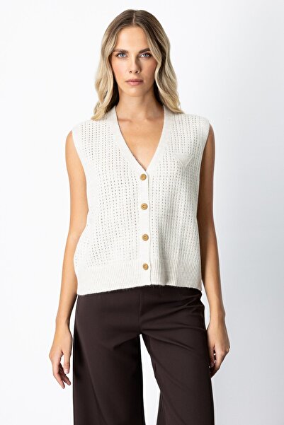 ON V-Neck Buttoned Vest