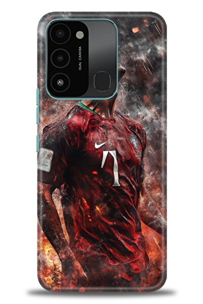 Rulet Aksesuar Tecno Spark 8C Compatible Hd Printed Silicone Case + Ceramic S...