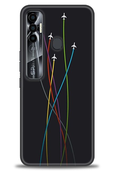 kılıfevreni غطاء متوافق مع هاتف Tecno Spark 7 Pro A+ Plus غطاء HD مطبوع - غطا...