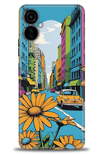 Rulet Aksesuar Tecno Camon 19 Neo Compatible Hd Printed Silicone Case + Ceram...