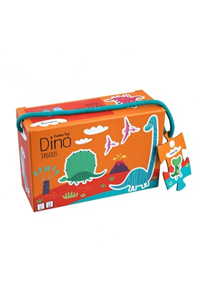 Barbo Toys Set 3 puzzle-uri Barbo Toys, Dino, 27 piese, 3+ ani