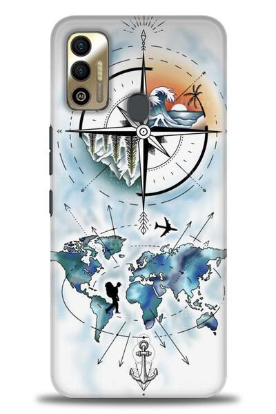 kılıfevreni غطاء متوافق مع هاتف Tecno Spark 7T A+ Plus HD مطبوع - غطاء من الس...