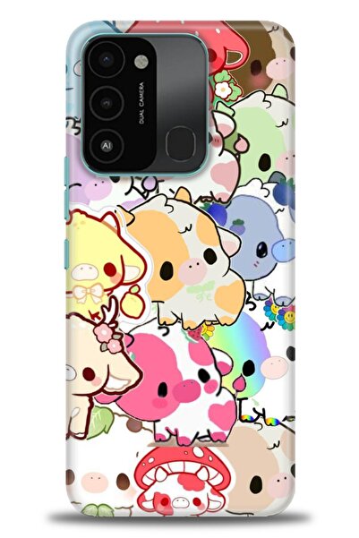 kılıfevreni غطاء متوافق مع هاتف Tecno Spark 8C A+ Plus HD مطبوع - غطاء من الس...