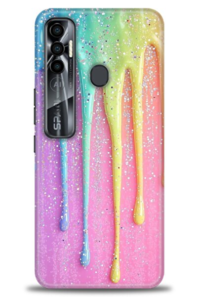 kılıfevreni غطاء متوافق مع هاتف Tecno Spark 7 Pro A+ Plus غطاء HD مطبوع - غطا...