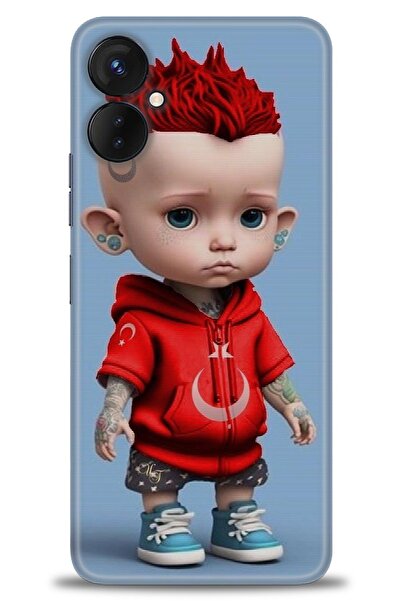 kılıfevreni غطاء متوافق مع هاتف Tecno Spark 9 Pro A+ Plus غطاء HD مطبوع - غطا...