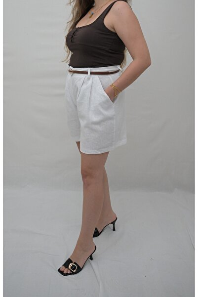 LUNARE BUTİK KETEN ŞEHİR BOY ŞORT