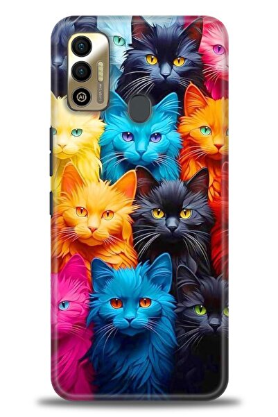 kılıfevreni غطاء متوافق مع هاتف Tecno Spark 7T A+ Plus HD مطبوع - غطاء من الس...